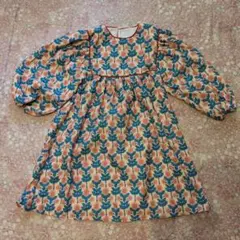 花柄長袖ワンピース