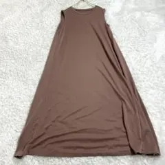 SIMPLICITE シンプリシテェ ノースリーブクルーネックワンピース