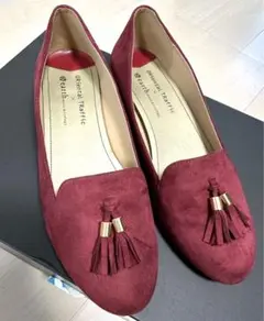 ローヒールパンプス フラットシューズ