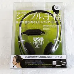 サンワサプライ　有線　PC USB ヘッドセット 説明書付 在宅ワーク　匿名配送のサムネイル