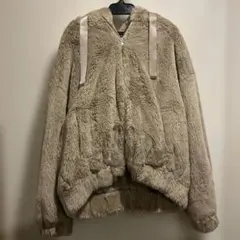 お値下げ！チャオパニック　ファーパーカー　サイズM ベージュ