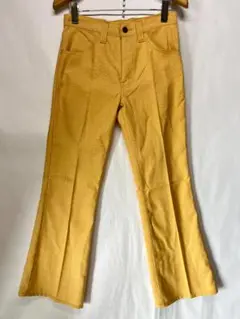 70’sビンテージ リーバイス スタプレスト フレアパンツ 黄色 ビッグE 28
