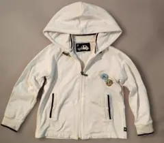 ファミリア フード付きホワイトパーカー 110サイズ