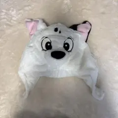 東京ディズニーリゾート 白い犬のキャラクター帽子