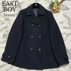 【美品】イーストボーイ　最高級ラインヴィーナス　アンゴラ　Pコート　ネイビー　L
