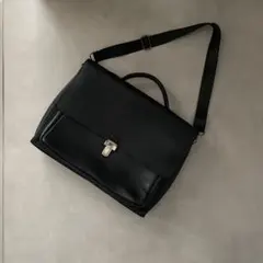 バリー BALLY レザー ビジネスバッグ 2way ブラックのサムネイル