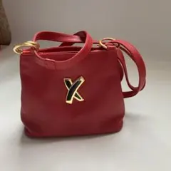 バイパロマピカソ　ショルダーバッグ 赤　レトロ