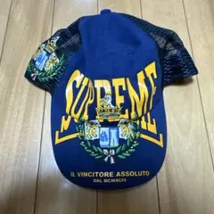 Supreme ネイビー トラッカーキャップ