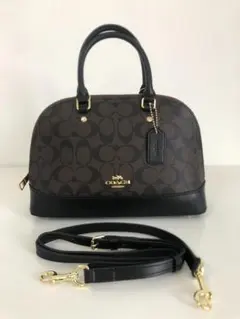 ハンドバッグ　ダークブラウン　高品質バッグCOACH　素晴らしい　レディース
