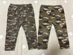 ★お値下げ★80 ユニクロ レギンス 2点 迷彩 パンツ