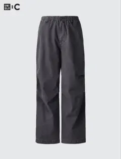【UNIQLO C】 ワイドパラシュートパンツ/デニム