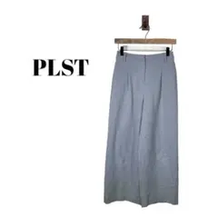 【PLST】レディース　テーパード　センタープレス　ウエストゴム　ポケット