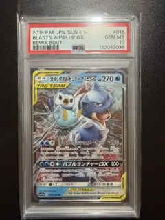 カメックス&ポッチャマGX RR PSA10 PSA10鑑定済〕カメックス＆ポッチャマGX【RR】{016/064}