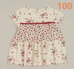 センスオブワンダー 野いちご ティアードチュニック ワンピース 100