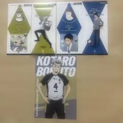 ハイキュー!!きゃらくたぶるステッカーズ ポストカード 木兎光太郎　赤葦京治　梟