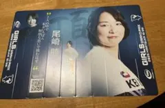 非売品。ガールズケイリン　応援ハリセン　尾崎睦選手　現地配布品　平塚競輪場