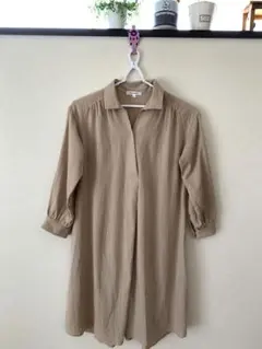 わい様専用　ベージュ・ネイビー2点 マタニティワンピース☆