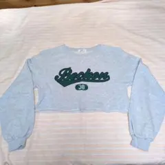 WEGO グレー クロップドスウェット M