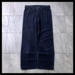 80s リーバイス 515 太畝 ワイド コーデュロイパンツ ネイビー W33