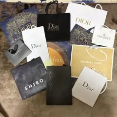 デパコス等23枚紙袋&4本りぼんセット