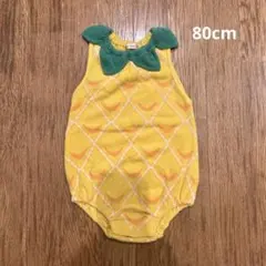 EFIORI パイナップル柄ロンパース80㎝