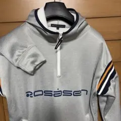 極美品サイズM/Rosasen裏地フリース/サイドJIP付ハーフJIPパーカー