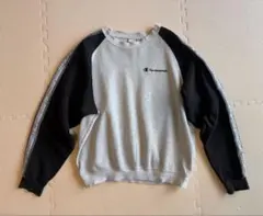 Champion スウェット ブラック/グレー　L