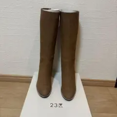 23区　ロングブーツ　ブラウンスエード