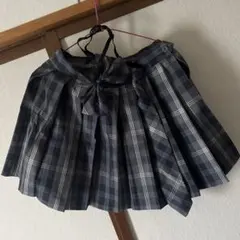 なんちゃって制服スカート リボン、ネクタイ付き 韓国風