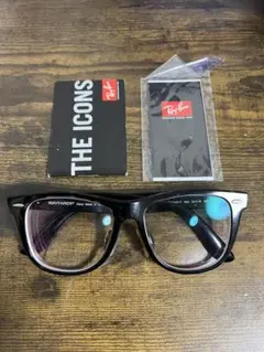 美品 Ray-Ban RB2140-F WAYFARER 限定カラー ロゴ総柄 - メルカリ