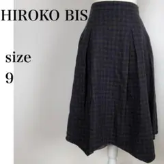 HIROKO BIS スカート　【美品】9　ブラック　フレアスカート　ヒロコビスのサムネイル