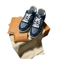 26cm 新品 ルイヴィトン LVトレイナーライン スニーカー モノグラムデニム