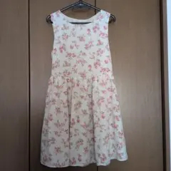 earth music & ecology 花柄ノースリーブワンピース M