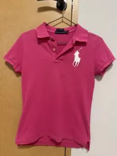 Ralph Lauren ピンク 半袖ポロシャツ　ラルフローレン　ビックポニー