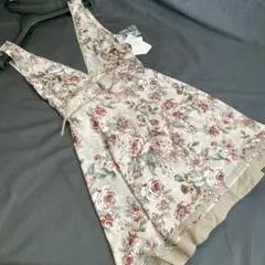 新品♪アクシーズファム 花柄 ジャンパードレス ワンピース axesfemme