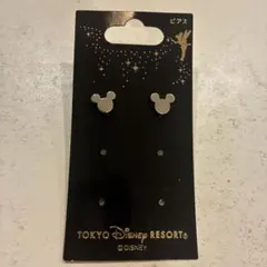 【東京ディズニーリゾート】ミッキー ピアス(シルバー)