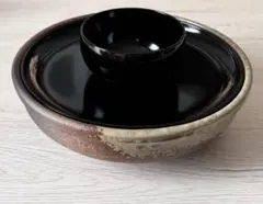 天目台 漆 蓋置 セット 茶道具 陶器
