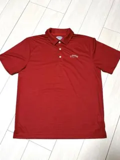 美品　キャロウェイ　Callaway 赤 ポロシャツ　シンプル　ゴルフ