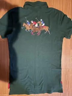 Polo ラルフローレン　ポロシャツ　競馬　刺繍