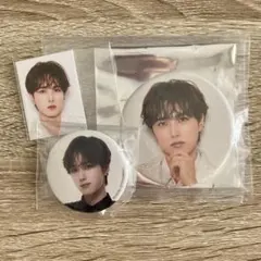 INI XQUARE カプセルトイ IDフォト ミニ缶バ 缶バッジ 尾崎