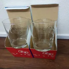 Hello Kitty ガラスコップ 2個セット