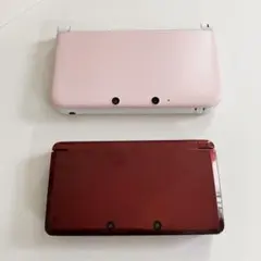ぴ*ん様 Nintendo 3DS LL ピンク　 3DS 赤　本体２セット　ジ