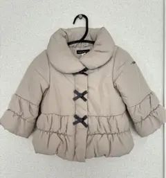 BeBe ベージュ中綿コート　90サイズ