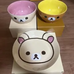新品未使用　ローソン限定リラックマコリラックマどんぶりお茶碗セット