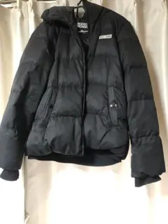 RODEO CROWNS／ダウンジャケット 黒 リブ袖 シンプル 防寒