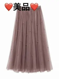 ❤️美品❤️fifth チュールスカート パール付きのサムネイル