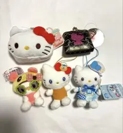 サンリオ　ハローキティ　まとめ売り　エコバッグ がま口　マスコット（５点セット）