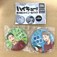 ハイキュー 思い出シャイニー缶バッジ 澤村 菅原