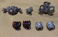 ヘアアクセサリー　ミニクリップ7点セット