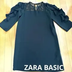 ZARA ワンピース黒　推定Mサイズ